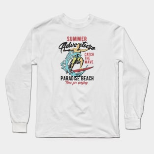 Summer adventure paradise beach Long Sleeve T-Shirt